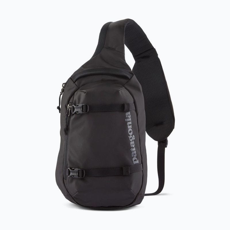 Black single-strap sling pack