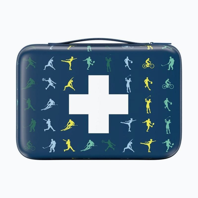 Navy zip first-aid case with a white cross